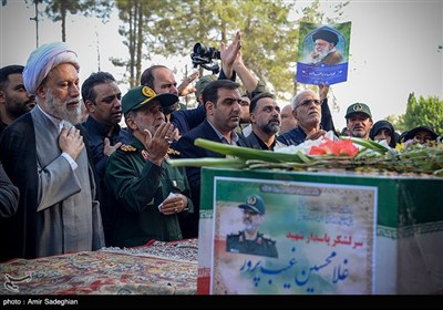 مراسم استقبال از پیکر سردار شهید غلامحسین غیب پرور - شیراز