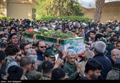 مراسم استقبال از پیکر سردار شهید غلامحسین غیب پرور - شیراز
