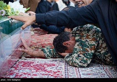 مراسم استقبال از پیکر سردار شهید غلامحسین غیب پرور - شیراز