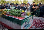 پیکر سردار شهید غیبپرور وارد شیراز شد + تصاویر
