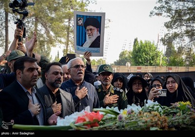 مراسم استقبال از پیکر سردار شهید غلامحسین غیب پرور - شیراز