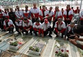 برگزاری مراسم بزرگداشت شهدای امدادگر جنگ 12 روزه