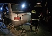 تصادفات ناشی از نشت سوخت تریلی در بزرگراه زنجان ـ قزوین 8 مصدوم داشت