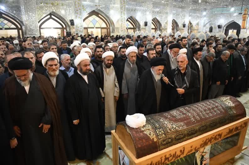 تشییع عالم ربانی آیت‌الله حاج شیخ علی موحد در شیراز + تصاویر