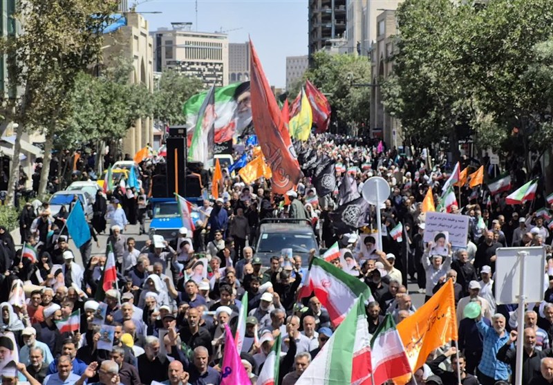 راهپیمایی جمعه‌های «خشم و نصر» در مشهد+عکس