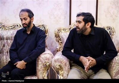 حضور رئیس مجلس در منزل شهیدان طهرانچی، شادمانی و حاجی‌زاده
