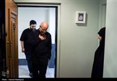 حضور رئیس مجلس در منزل شهیدان طهرانچی، شادمانی و حاجی‌زاده