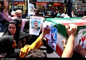 تشییع پیکر شهید اقتدار سید حسن حسین نژاد
