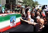 تشییع پیکر شهید اقتدار سید حسن حسین نژاد
