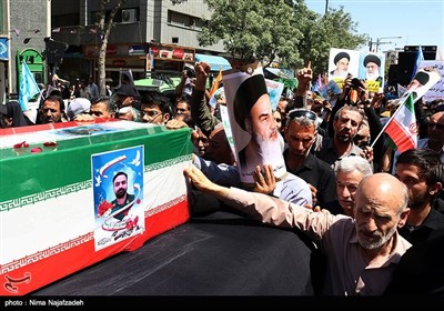 تشییع پیکر شهید اقتدار سید حسن حسین نژاد