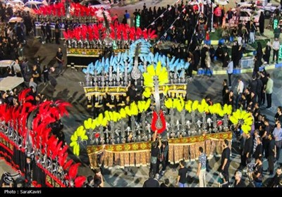آیین نمادین کاروان اسرای کربلا به شام در آران و بیدگل