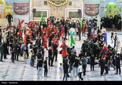 آیین نمادین کاروان اسرای کربلا به شام در آران و بیدگل