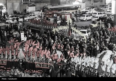 آیین نمادین کاروان اسرای کربلا به شام در آران و بیدگل