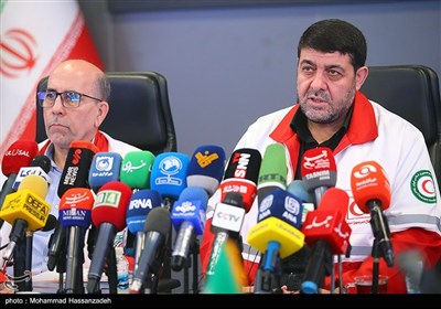 نشست خبری رئیس جمعیت هلال‌احمر