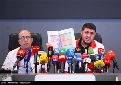 نشست خبری رئیس جمعیت هلال‌احمر