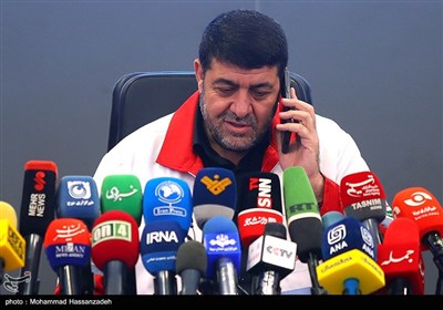 نشست خبری رئیس جمعیت هلال‌احمر