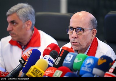 نشست خبری رئیس جمعیت هلال‌احمر