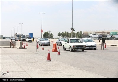 بازدید معاون سیاسی استاندار قزوین از پست‌های ایست‌وبازرسی در قزوین