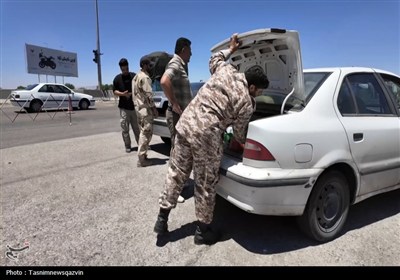 بازدید معاون سیاسی استاندار قزوین از پست‌های ایست‌وبازرسی در قزوین
