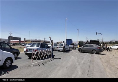 بازدید معاون سیاسی استاندار قزوین از پست‌های ایست‌وبازرسی در قزوین