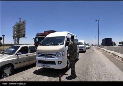 بازدید معاون سیاسی استاندار قزوین از پست‌های ایست‌وبازرسی در قزوین