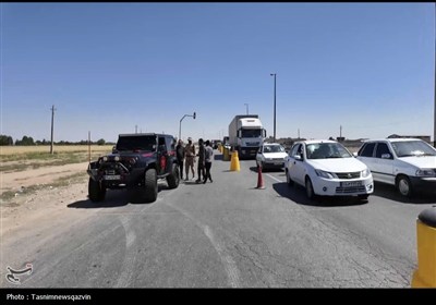 بازدید معاون سیاسی استاندار قزوین از پست‌های ایست‌وبازرسی در قزوین