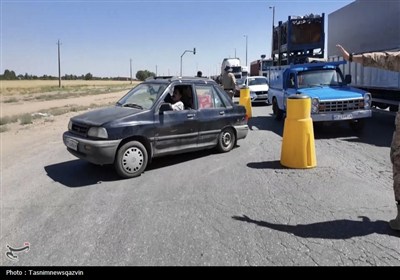 بازدید معاون سیاسی استاندار قزوین از پست‌های ایست‌وبازرسی در قزوین