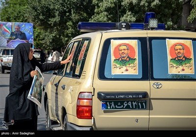 مراسم تشییع پیکر سرلشکر شهید غلامحسین غیب‌پرور - شیراز