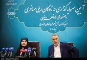 محمدرضا رضایی کوچی رئیس کمیسیون عمران مجلس و  فرزانه صادق وزیر راه و شهرسازی