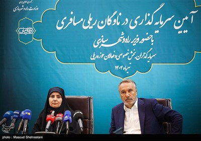 محمدرضا رضایی کوچی رئیس کمیسیون عمران مجلس و فرزانه صادق وزیر راه و شهرسازی