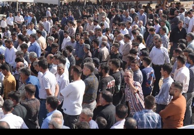 مراسم تشییع پیکر پاک شهید امدادگر کورش بیرانوند