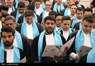 آیین تحلیف 130 کارآموز وکالت مرکز وکلای قوه قضائیه