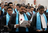 آیین تحلیف 130 کارآموز وکالت کانون وکلای قوه قضائیه در کرمان