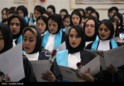 آیین تحلیف 130 کارآموز وکالت کانون وکلای قوه قضائیه در کرمان