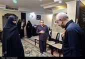 حضور رئیس مجلس در منزل سرداران شهید رشید، سلامی و محققی