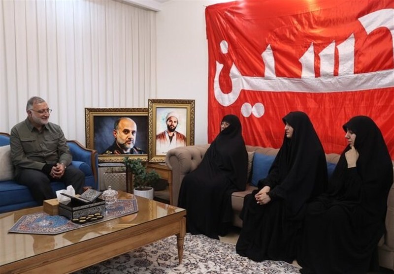 دیدار زاکانی با خانواده سرداران شهید «رشید» و «ربانی»