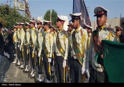 تشییع و خاکسپاری شهید مدافع امنیت ستوان سوم محمدرضا مصیبی در بوشهر