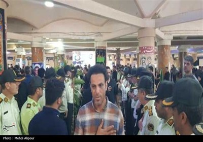 تشییع و خاکسپاری شهید مدافع امنیت ستوان سوم محمدرضا مصیبی در بوشهر