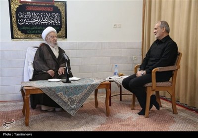 دیدار رئیس جمهور با مراجع تقلید و علما