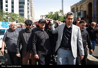 مراسم تشییع پیکر احمد توکلى
