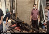 آتش سوزی بازار قدیم بندرعباس