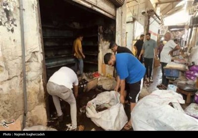آتش سوزی بازار قدیم بندرعباس