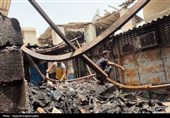 آتش سوزی بازار قدیم بندرعباس