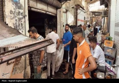 آتش سوزی بازار قدیم بندرعباس