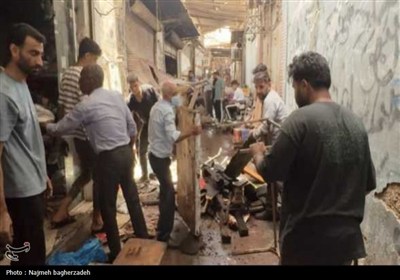 آتش سوزی بازار قدیم بندرعباس