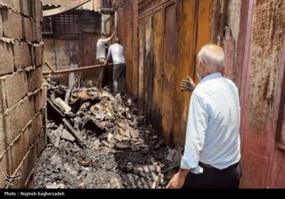 آتش سوزی بازار قدیم بندرعباس