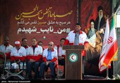 رزمایش نیروهای جمعیت هلال احمر اعزامی به مراسم اربعین حسینی