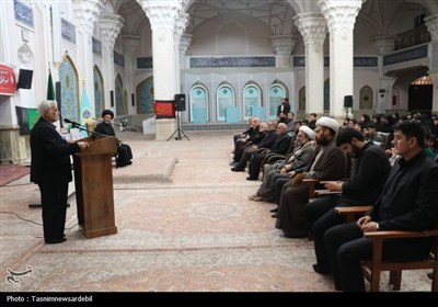 دیدارهای صمیمانه آیت‌الله عاملی با فعالان مصلای امام(ره) و طلاب جدید اردبیل