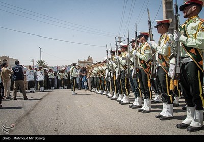 تشییع پیکر شهدای حمله تروریستی به دادگستری زاهدان