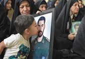مراسم اربعین شهدای اقتدار کرمانشاه برگزار شد+تصاویر